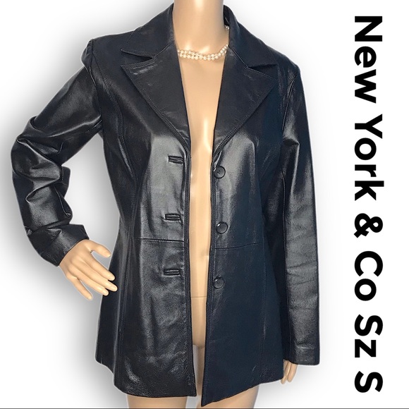 new york & company leather jacket